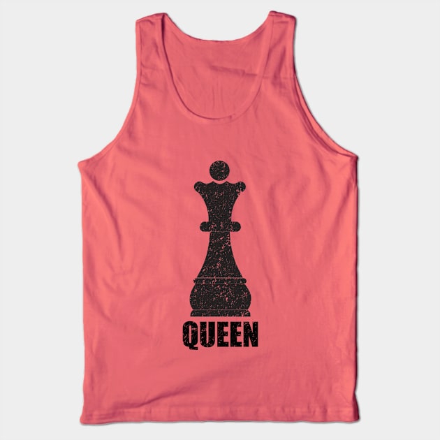 Chess - Chess Piece Queen Tank Top by Kudostees